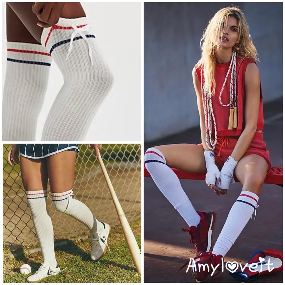 Free People Foul Shot Knee High Socks #52